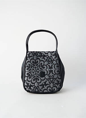 Sac doublure textile forme rectangulaire noir PATRICK BLANC femme