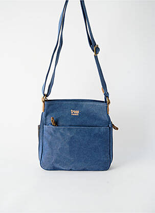Sac doublure textile forme rectangulaire bleu TROOP LONDON femme
