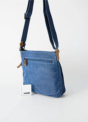 Sac doublure textile forme rectangulaire bleu TROOP LONDON femme