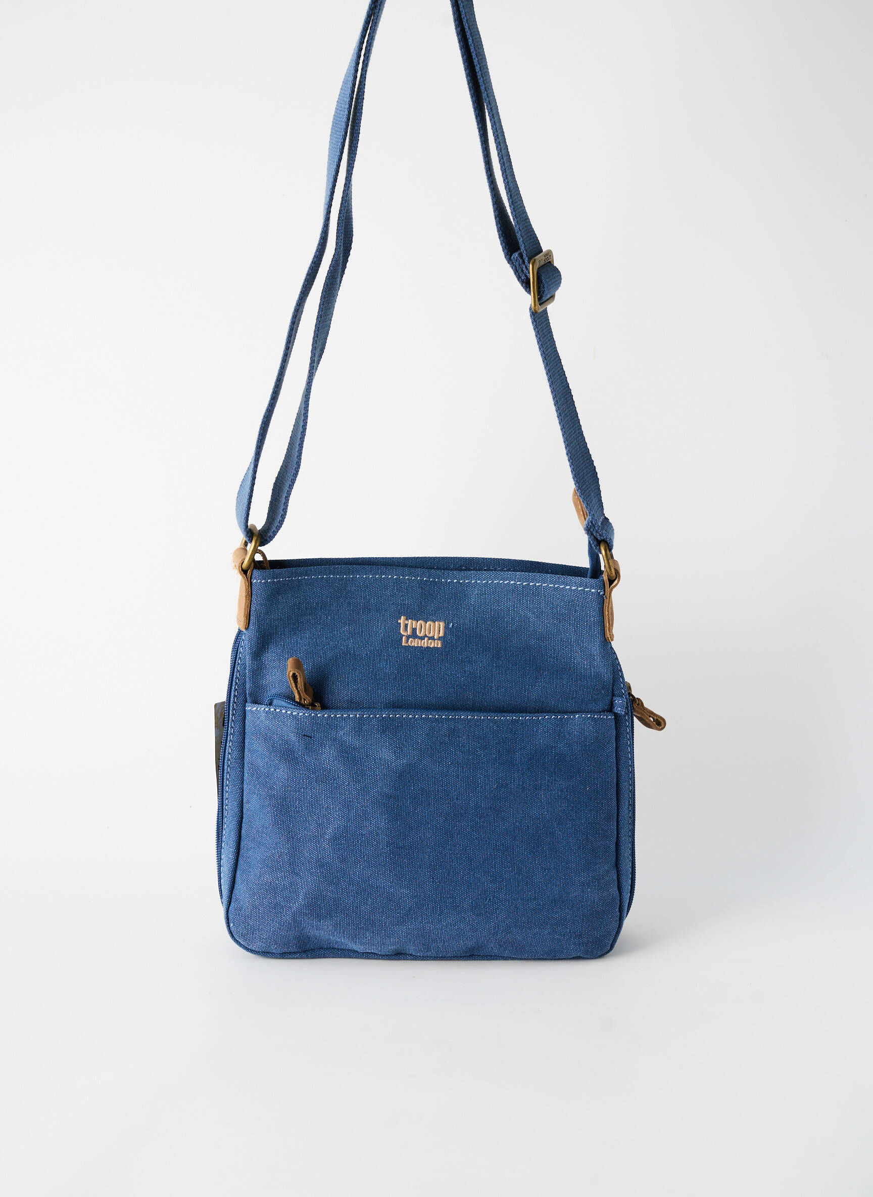 Sac doublure textile forme rectangulaire bleu TROOP LONDON femme