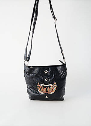 Sac doublure textile forme carré noir KAPORAL femme