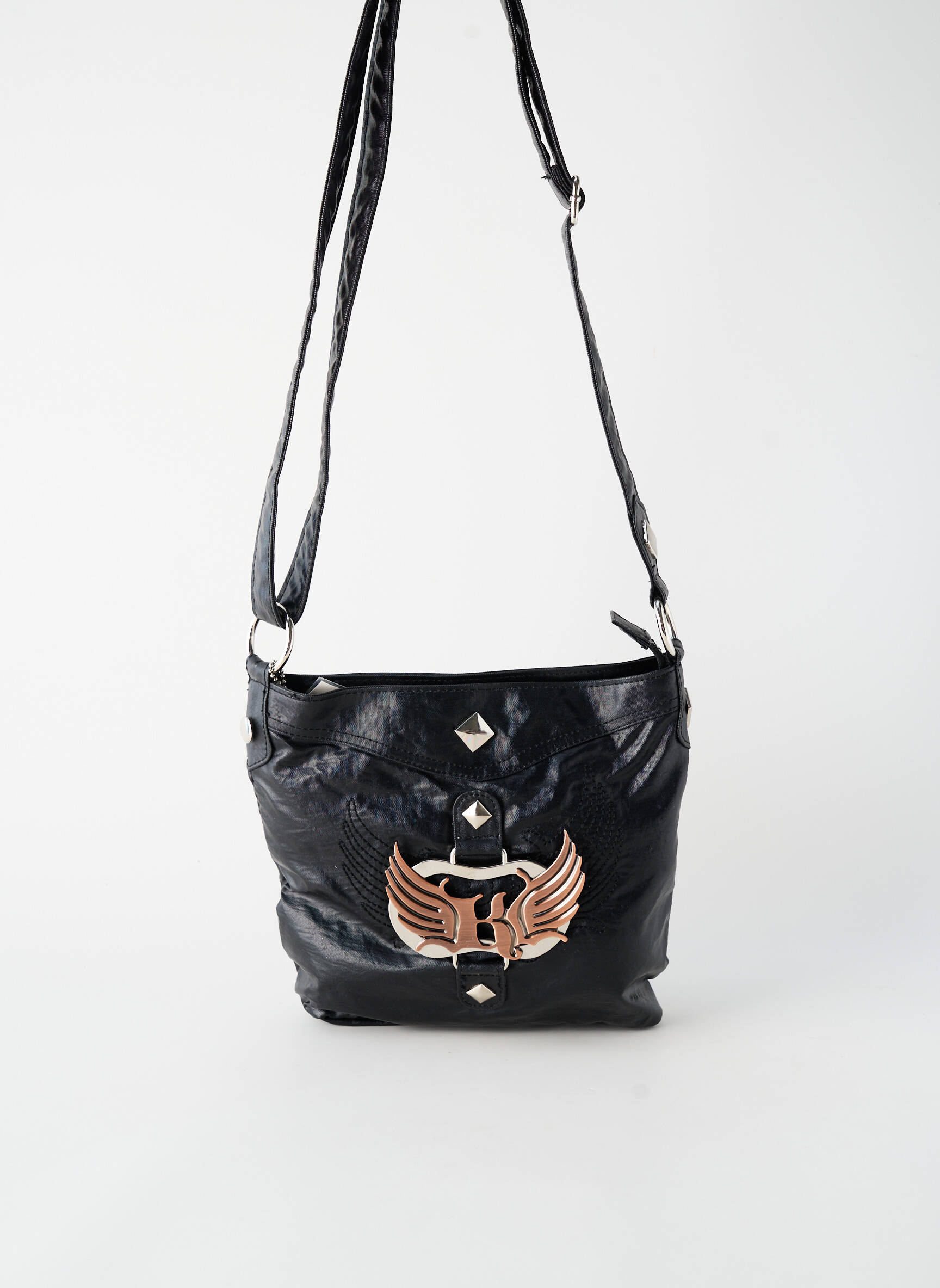 Sac doublure textile forme carré noir KAPORAL femme