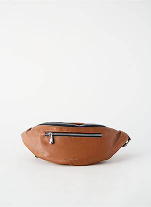 Sac doublure textile banane marron PATRICK BLANC femme
