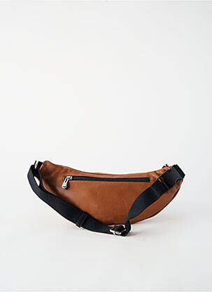 Sac doublure textile banane marron PATRICK BLANC femme