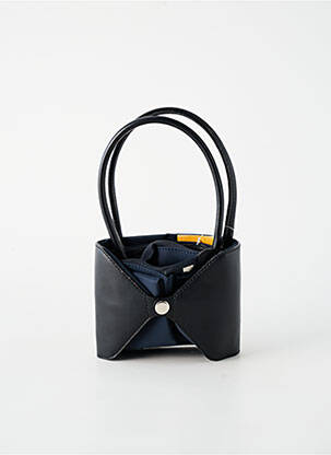 Sac coutures renforcées forme shopping bleu DUO LYNX femme