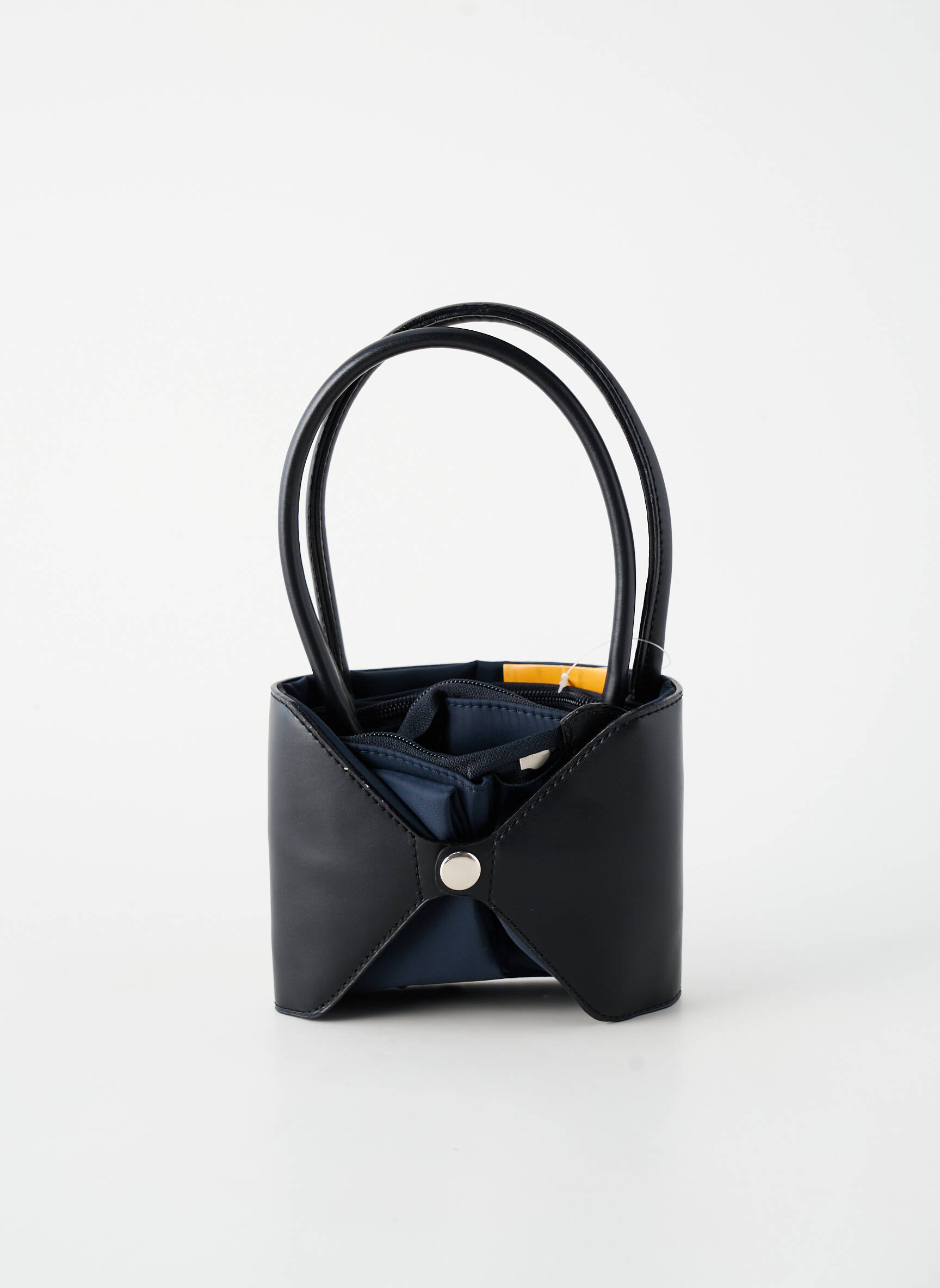 Sac coutures renforcées forme shopping bleu DUO LYNX femme