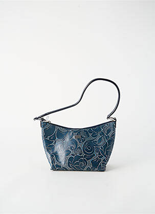 Sac doublure textile forme rectangulaire bleu TEXIER femme