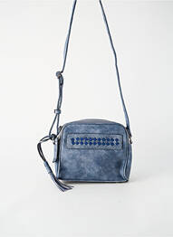 Sac doublure textile forme rectangulaire bleu FUCHSIA femme