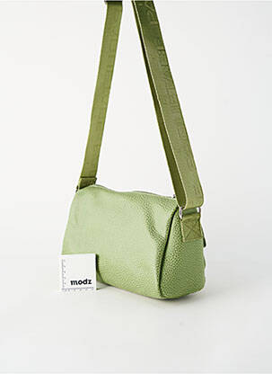 Sac doublure textile forme rectangulaire vert PAQUETAGE femme