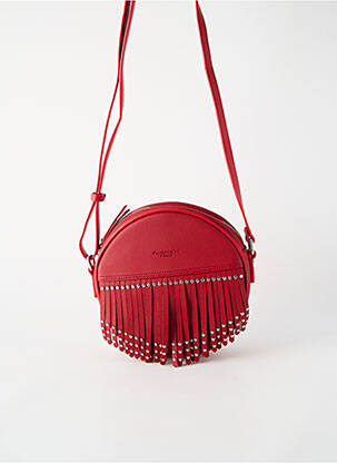 Sac fermeture zippée rouge FUCHSIA femme