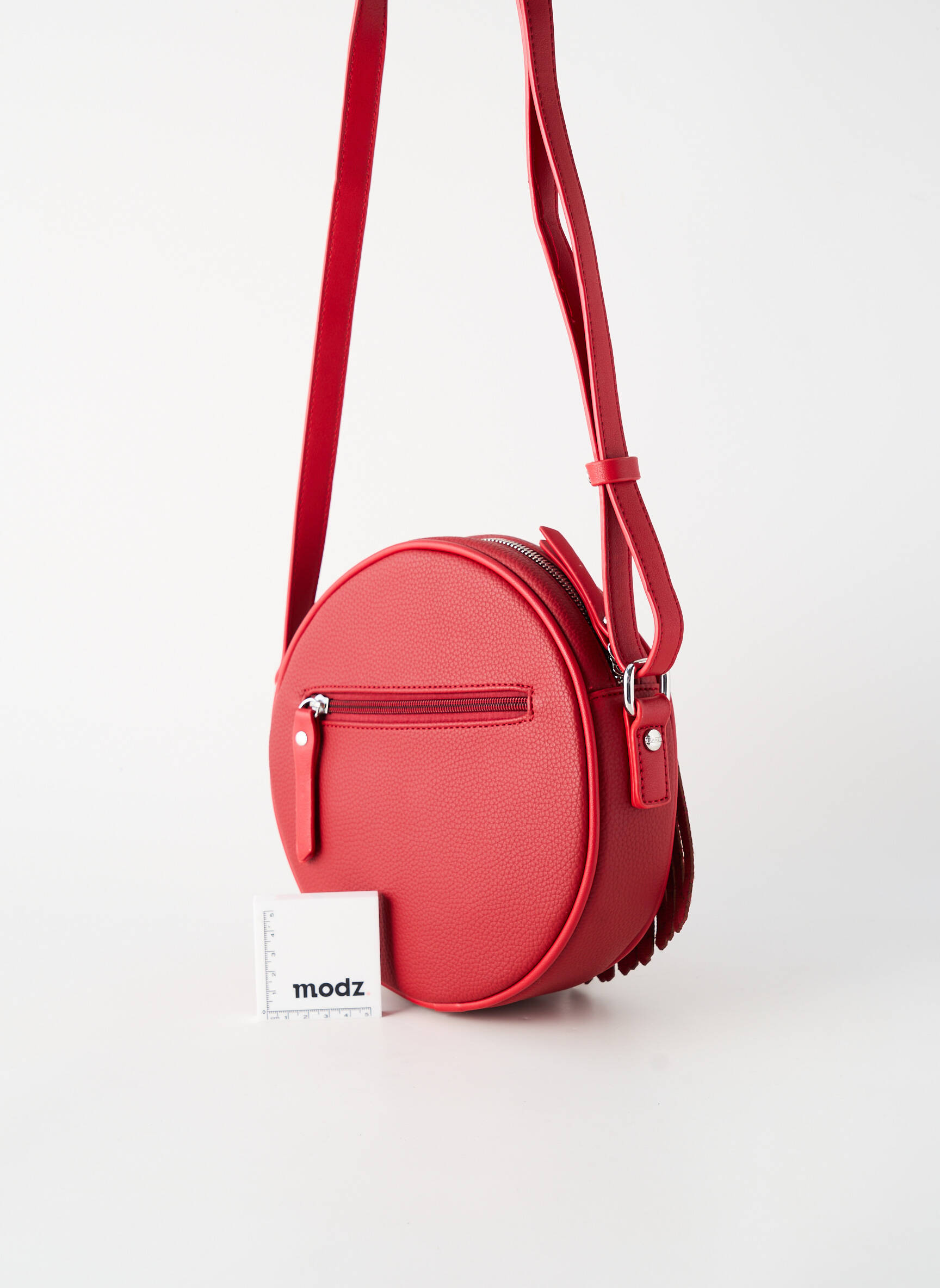 Sac fermeture zippée rouge FUCHSIA femme