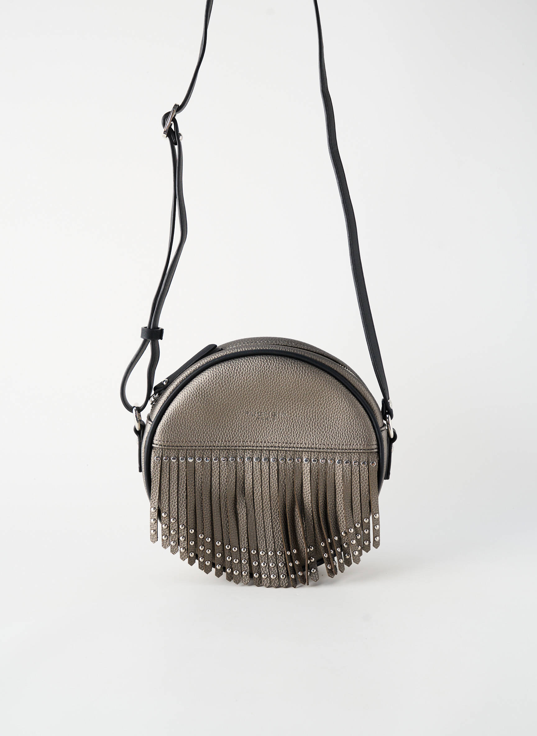 Sac doublure textile gris FUCHSIA femme