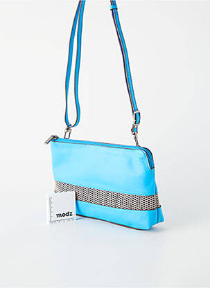 Sac doublure textile forme rectangulaire bleu PATRICK BLANC femme