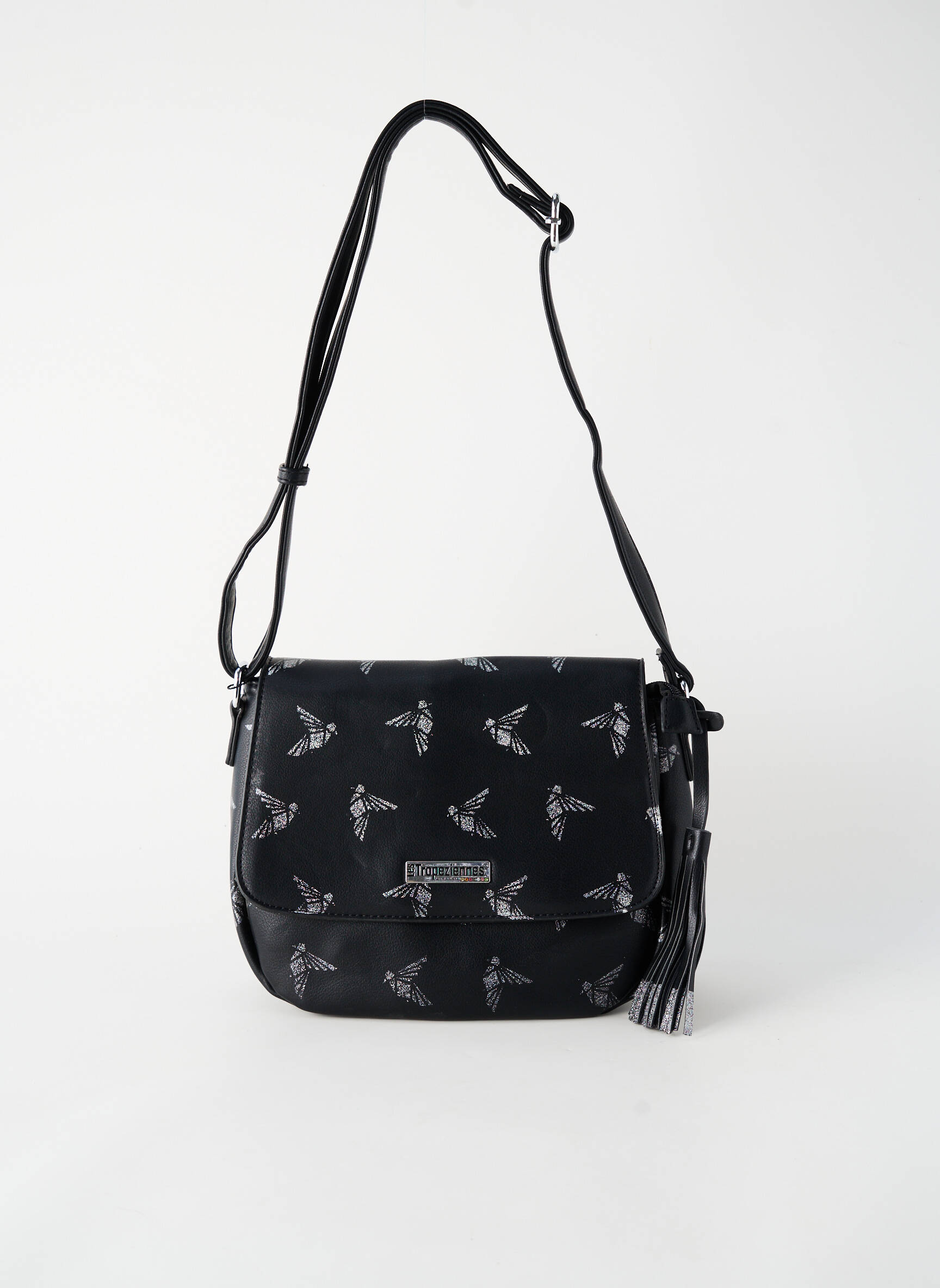 Sac doublure textile forme rectangulaire noir LES TROPEZIENNES PAR M.BELARBI femme