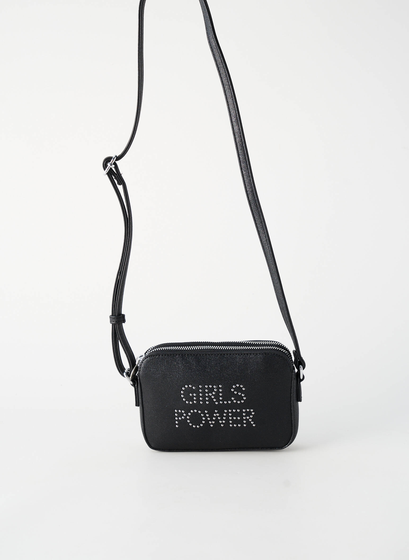Sac doublure textile forme rectangulaire noir GP femme