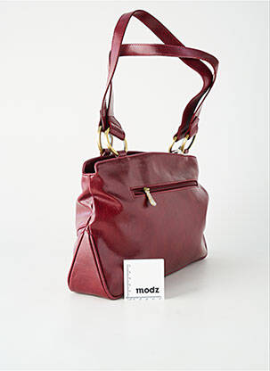 Sac doublure textile forme rectangulaire rouge DUO LYNX femme