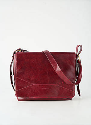 Sac doublure textile forme rectangulaire rouge DUO LYNX femme
