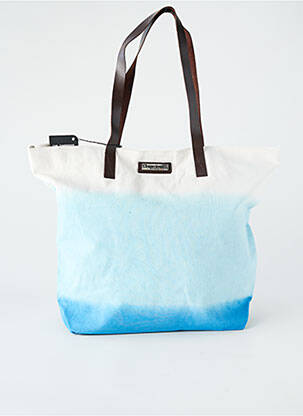 Sac doublure textile forme shopping bleu LES TROPEZIENNES PAR M.BELARBI femme