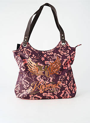 Sac doublure textile forme shopping rose KAPORAL femme
