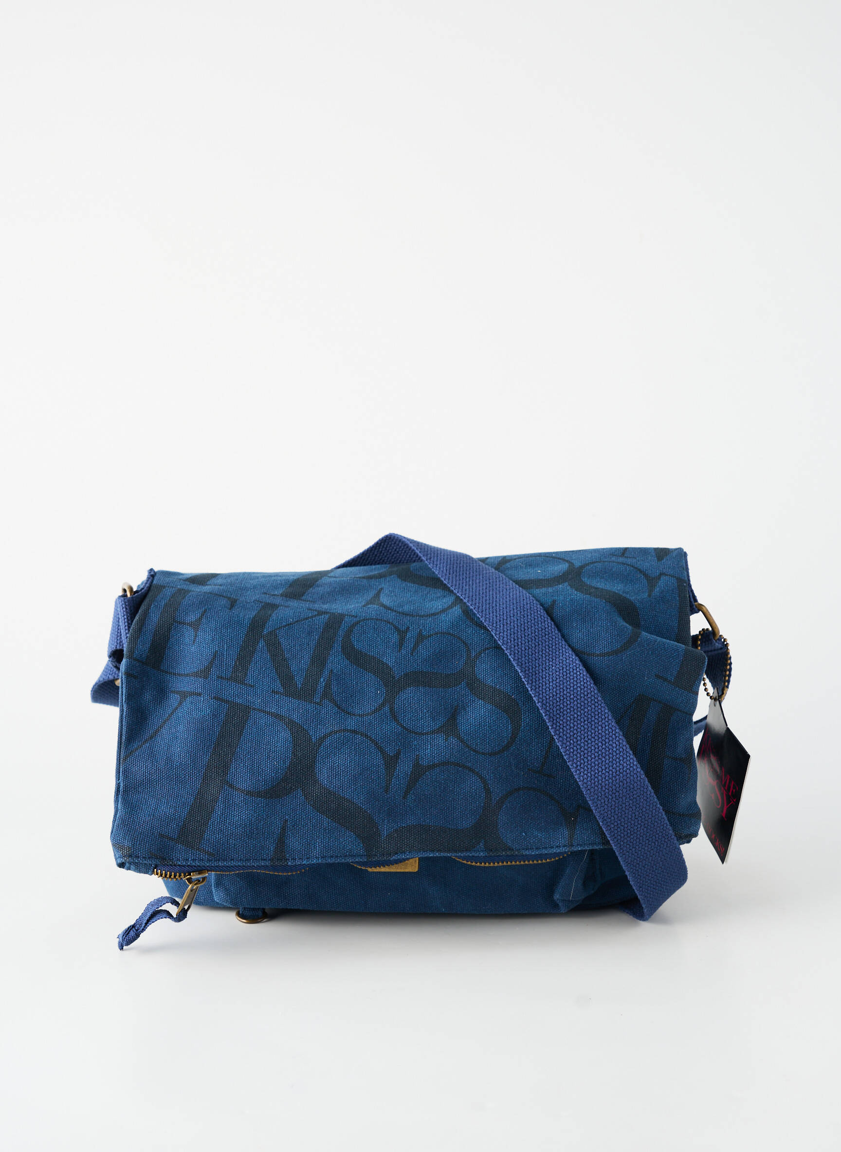 Sac fermeture zippée forme rectangulaire bleu PSSSY femme