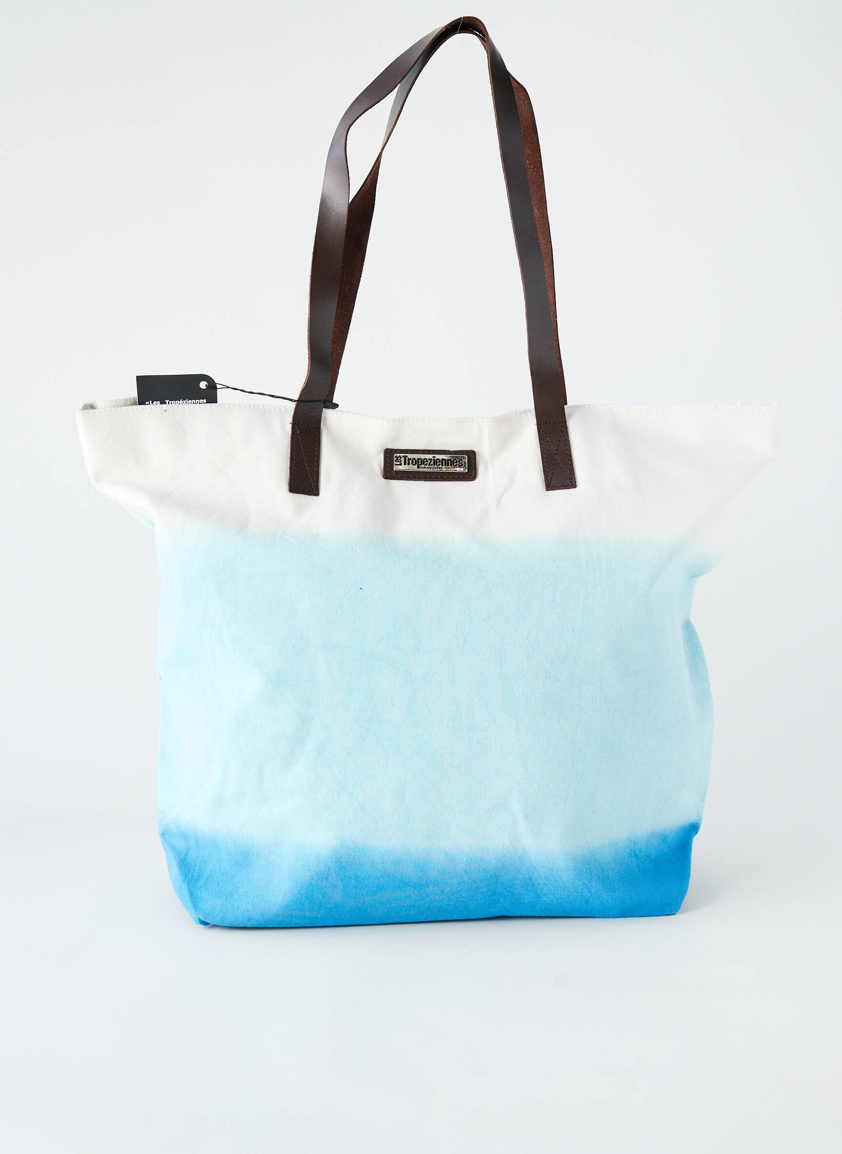 Sac doublure textile forme shopping bleu LES TROPEZIENNES PAR M.BELARBI femme