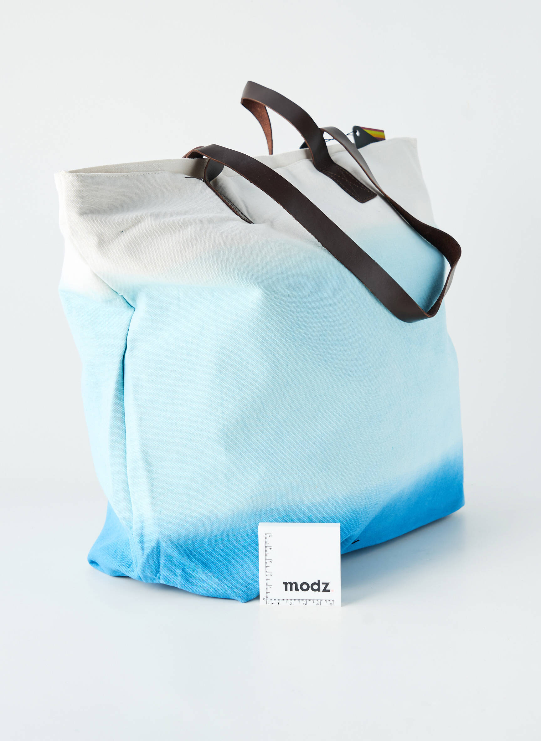 Sac doublure textile forme shopping bleu LES TROPEZIENNES PAR M.BELARBI femme