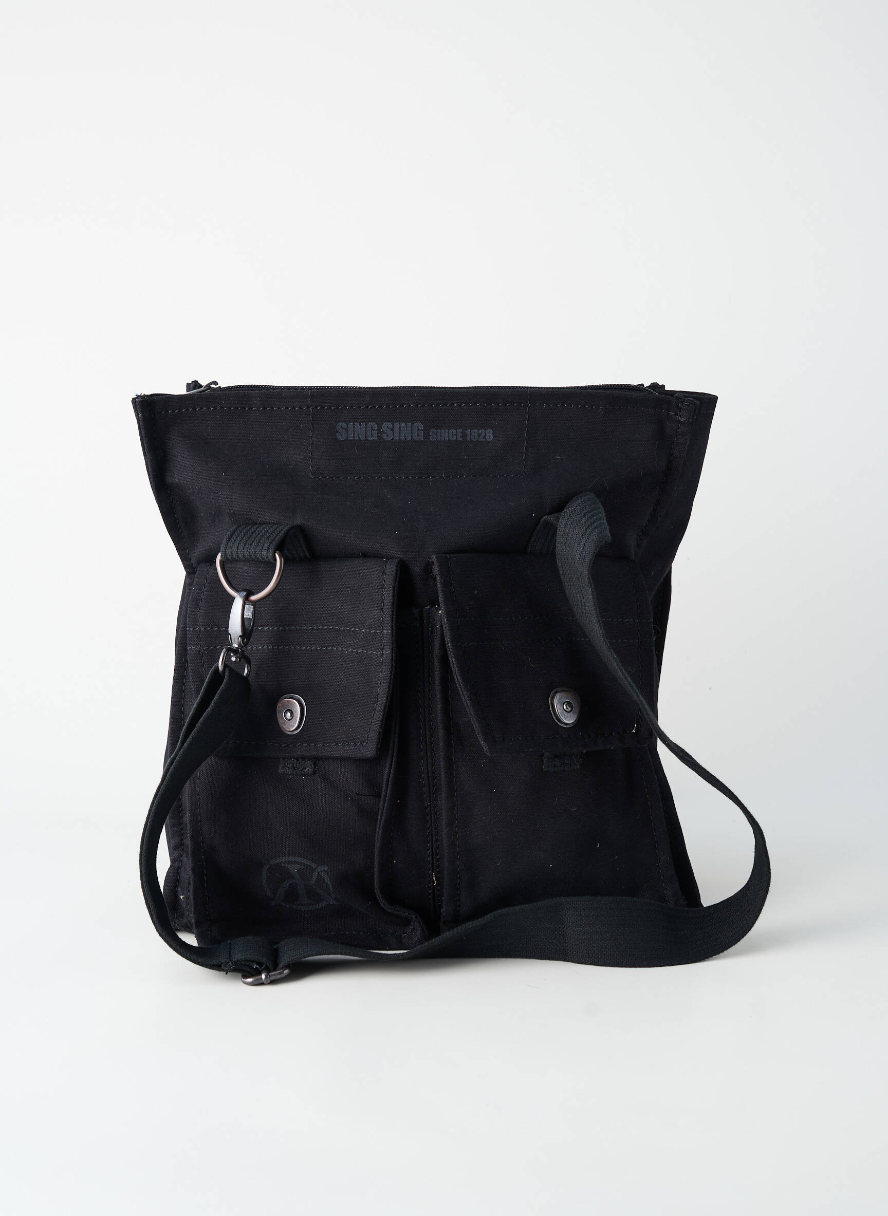 Sac doublure textile forme rectangulaire noir DDP femme