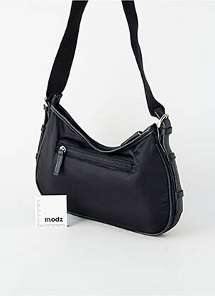 Sac fermeture zippée forme rectangulaire noir AROGADO femme
