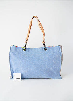 Sac coutures renforcées forme rectangulaire bleu SUPERGA femme