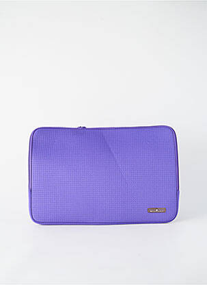 Pochette doublure textile violet SNOWBALL femme