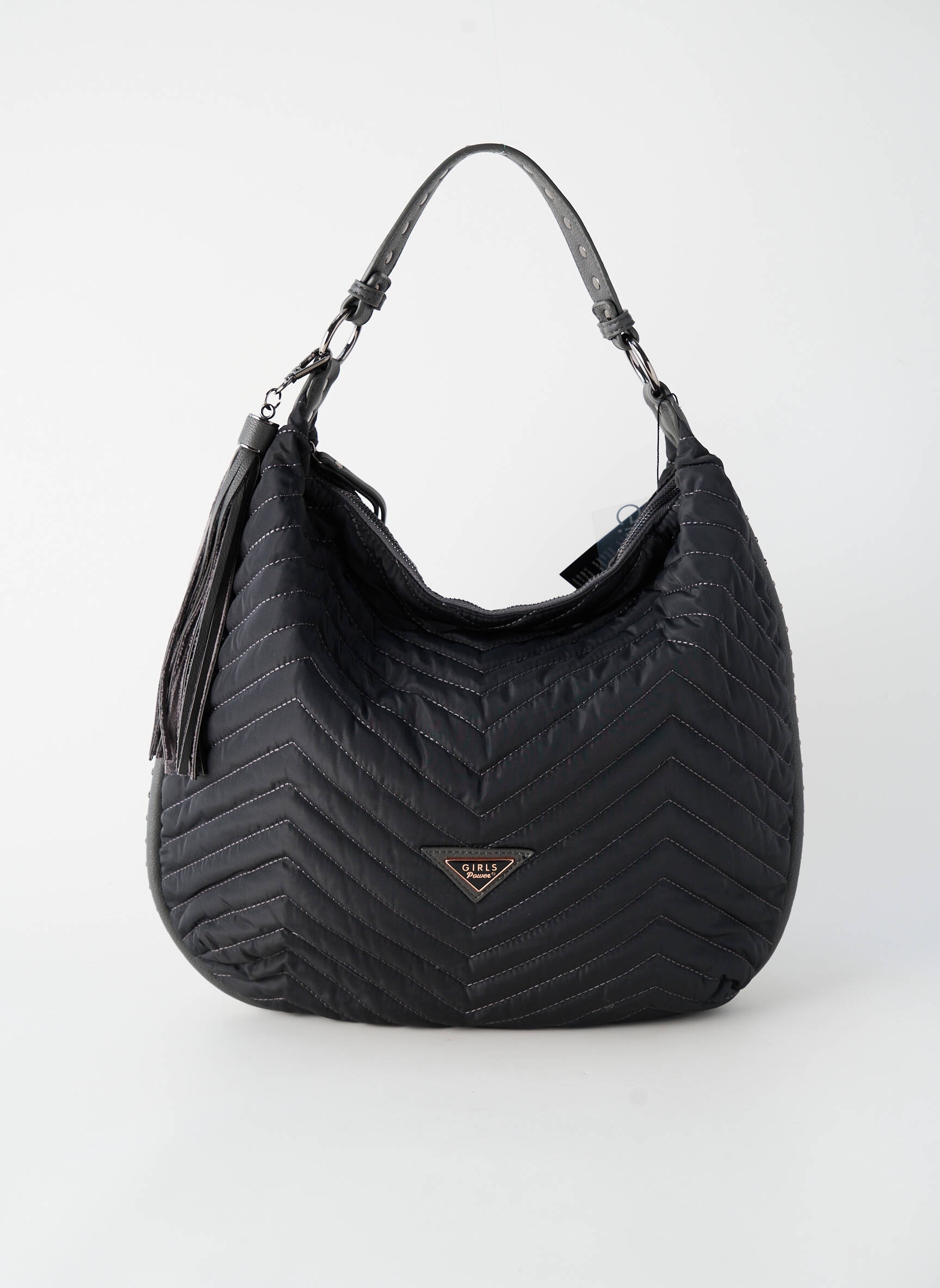 Sac doublure textile forme rectangulaire noir GP femme