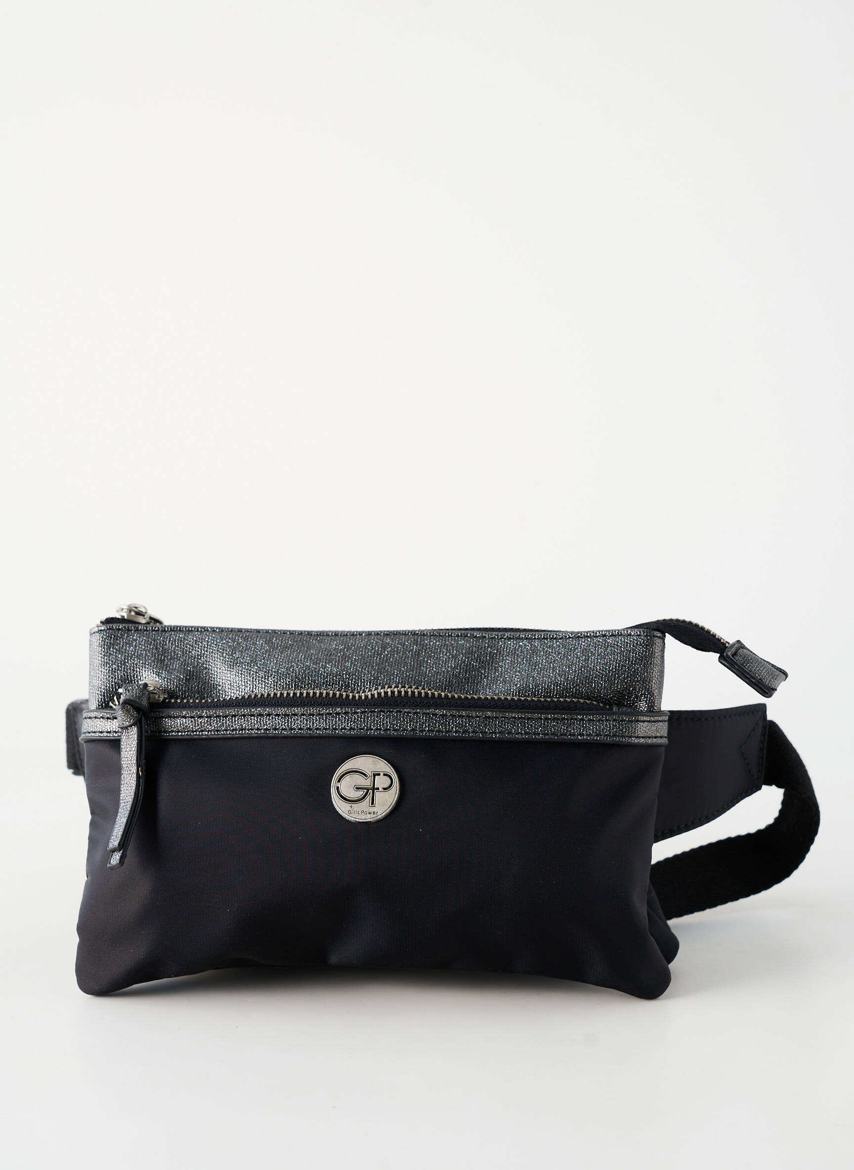 Sac multipoches forme rectangulaire noir GP femme