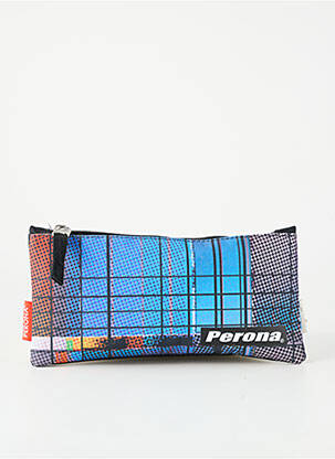 Trousse fermeture zippée bleu PERONA garçon