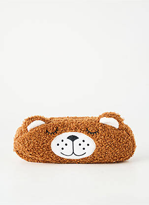 Trousse broderie marron OBERTHUR fille