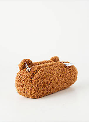 Trousse broderie marron OBERTHUR fille