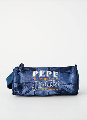 Trousse sérigraphie bleu PEPE JEANS garçon