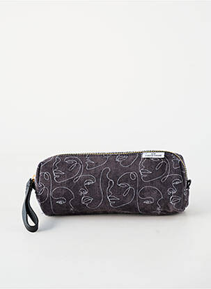 Trousse imprimé fantaisie gris OBERTHUR femme