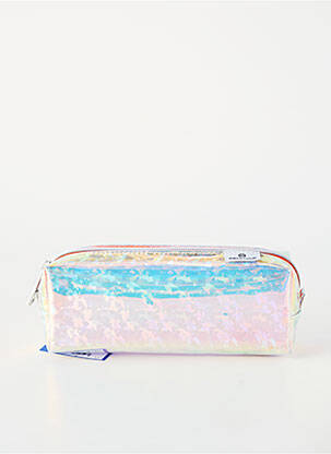 Trousse fermeture zippée argent OBERTHUR fille