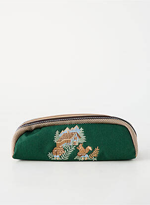 Trousse doublure vert TARTINE ET CHOCOLAT fille