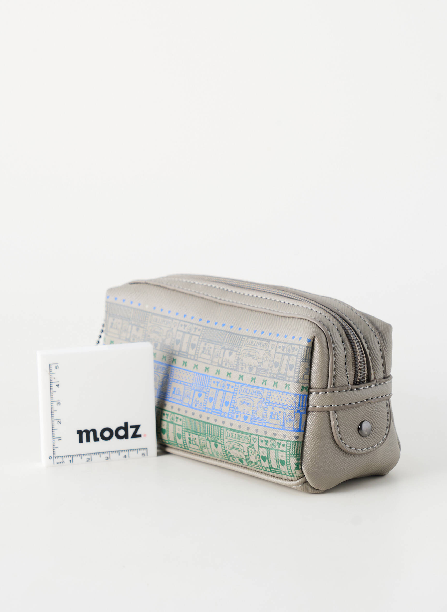 Trousse fermeture zippée gris LOLLIPOPS fille