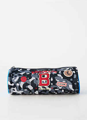 Trousse fermeture zippée gris POL FOX garçon