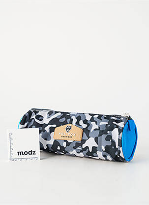 Trousse fermeture zippée gris POL FOX garçon