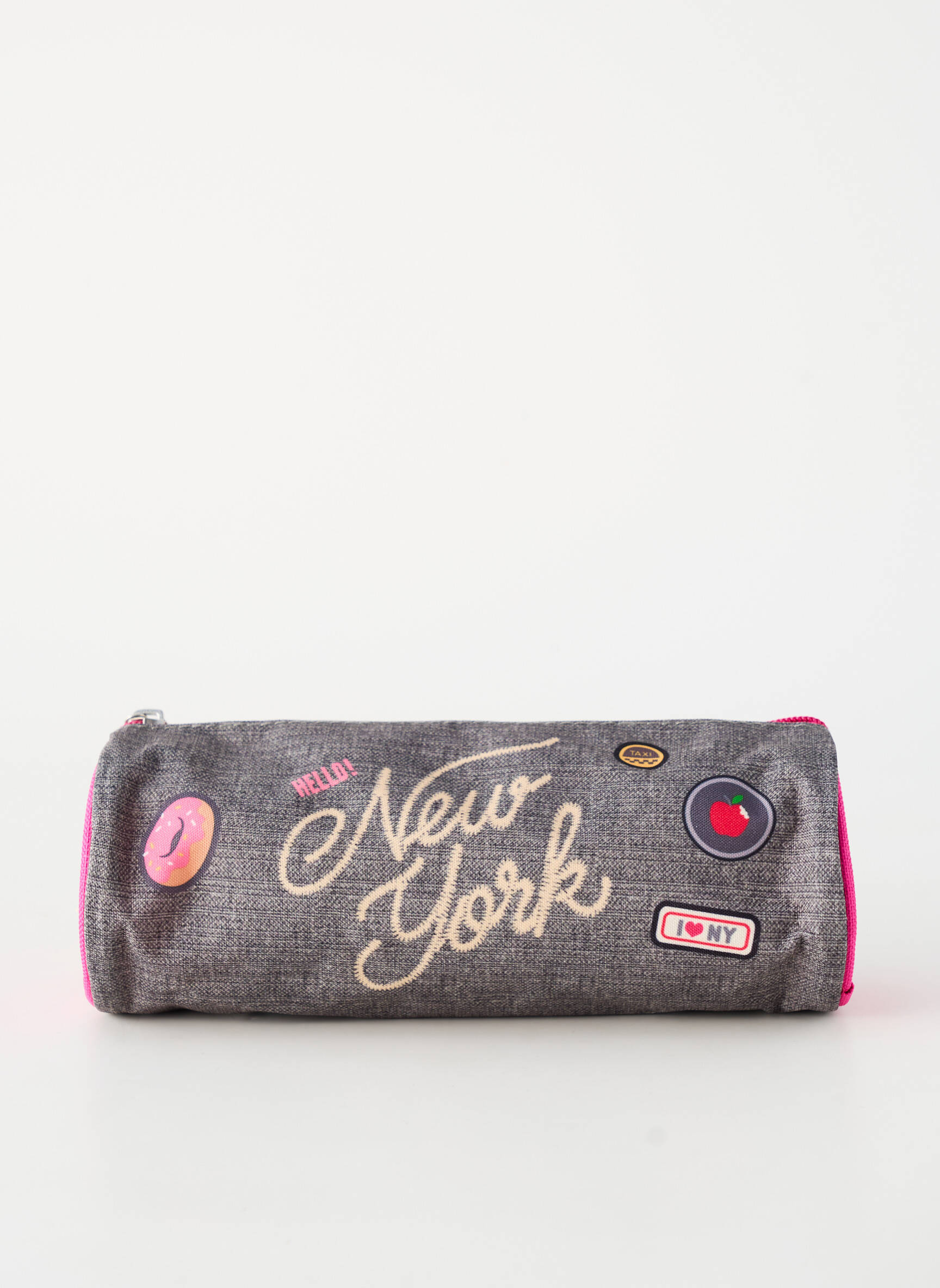 Trousse fermeture zippée gris POL FOX fille