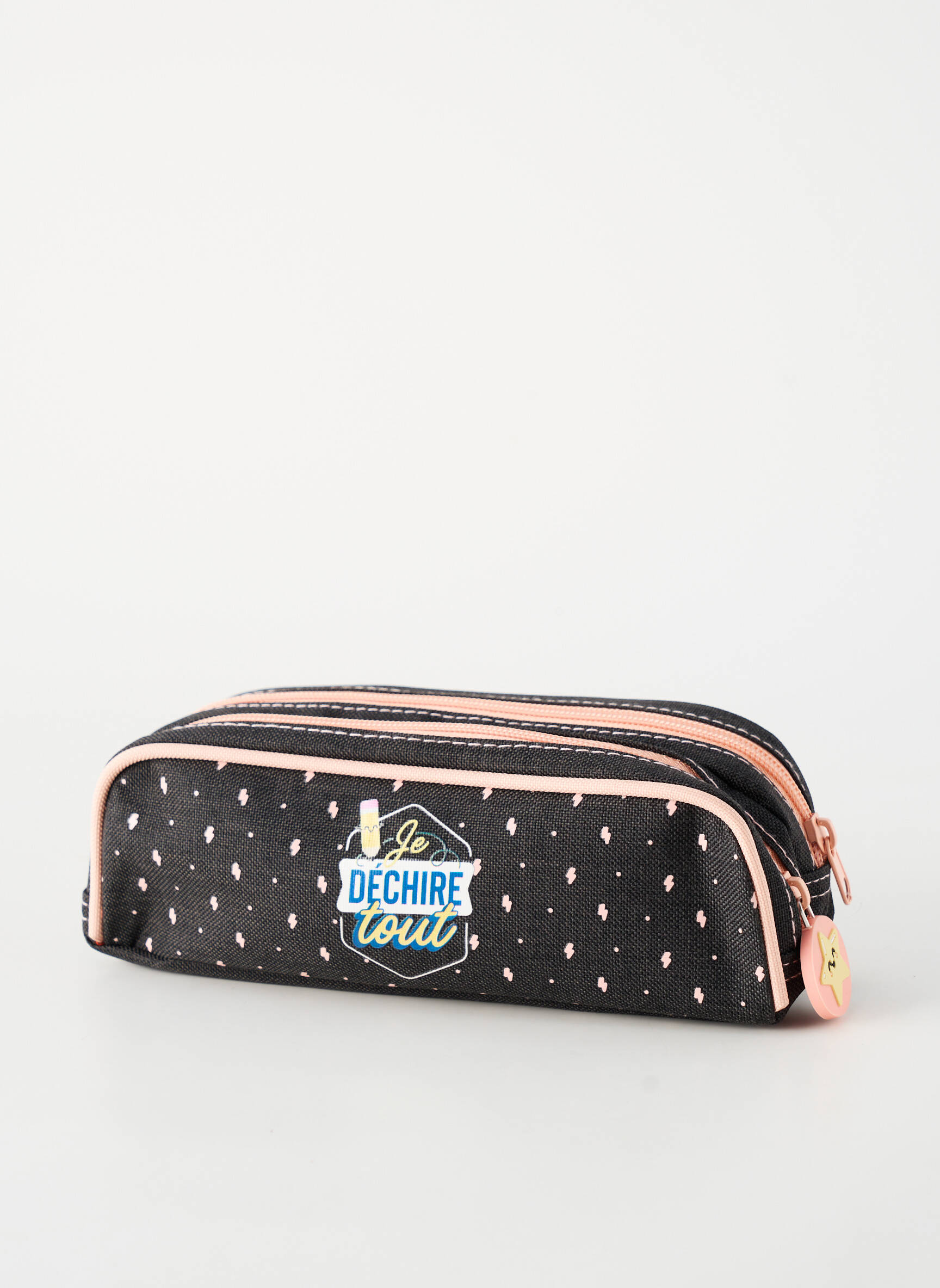 Trousse doublure rose MR. WONDERFUL fille