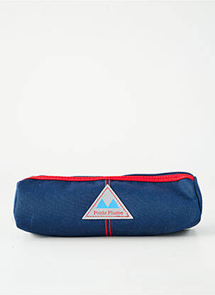 Trousse fermeture zippée bleu POIDS PLUME garçon
