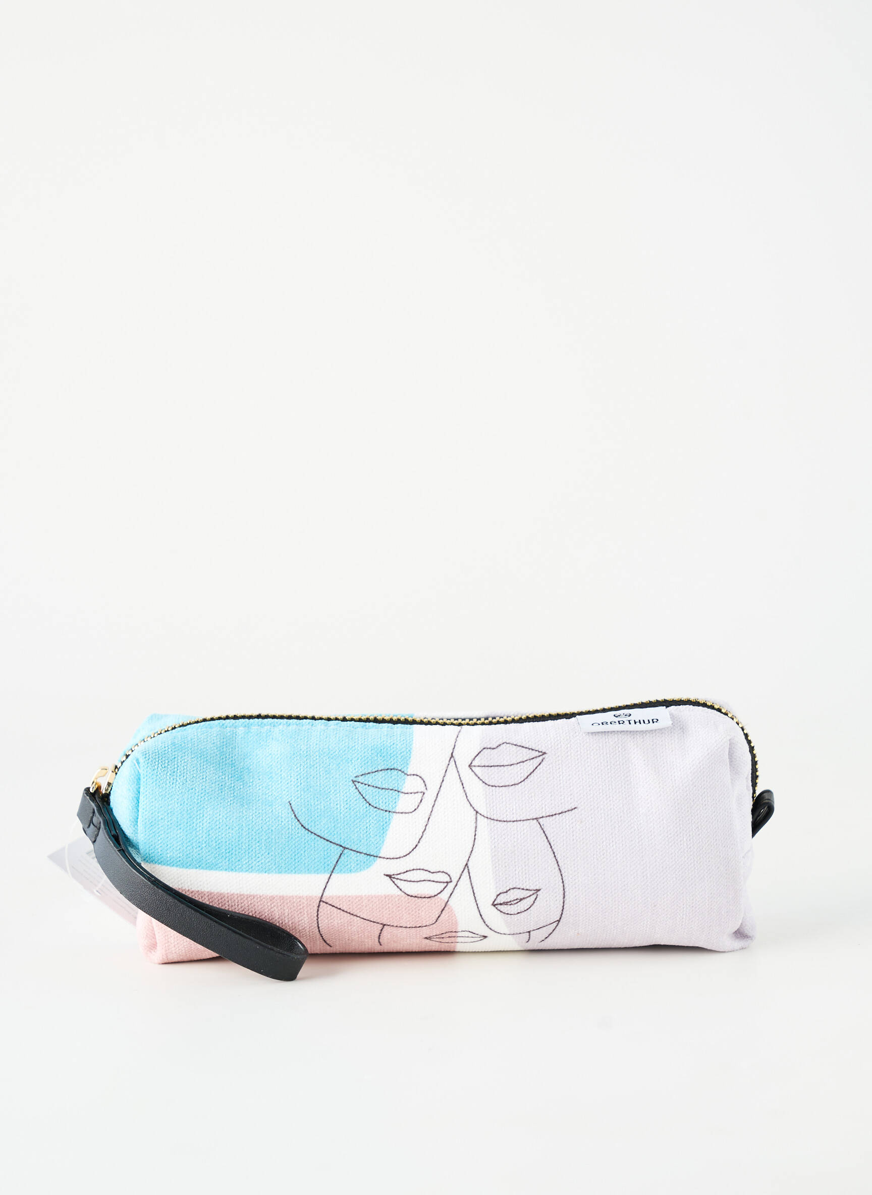 Trousse imprimé fantaisie gris OBERTHUR femme