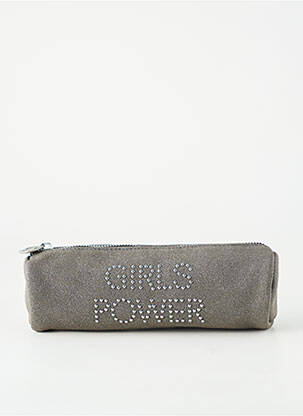 Trousse fermeture zippée gris GP femme