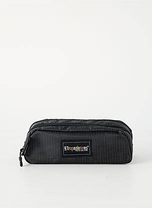 Trousse effet matière satinée noir LES TROPEZIENNES PAR M.BELARBI femme