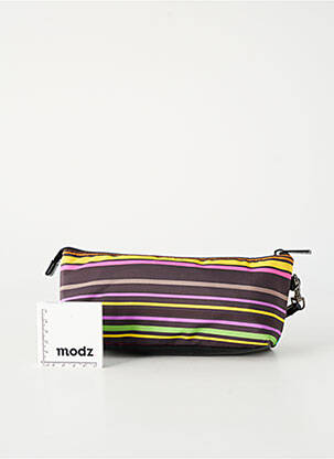 Trousse doublure textile noir FUCHSIA femme