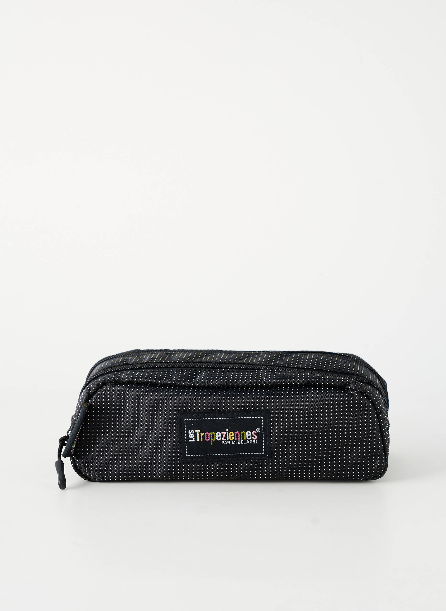 Trousse effet matière satinée noir LES TROPEZIENNES PAR M.BELARBI femme